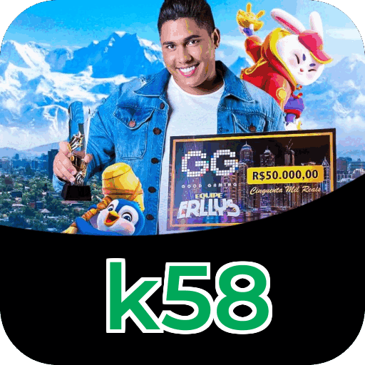 Passo a passo visual mostrando processo de download e instalação do aplicativo k58